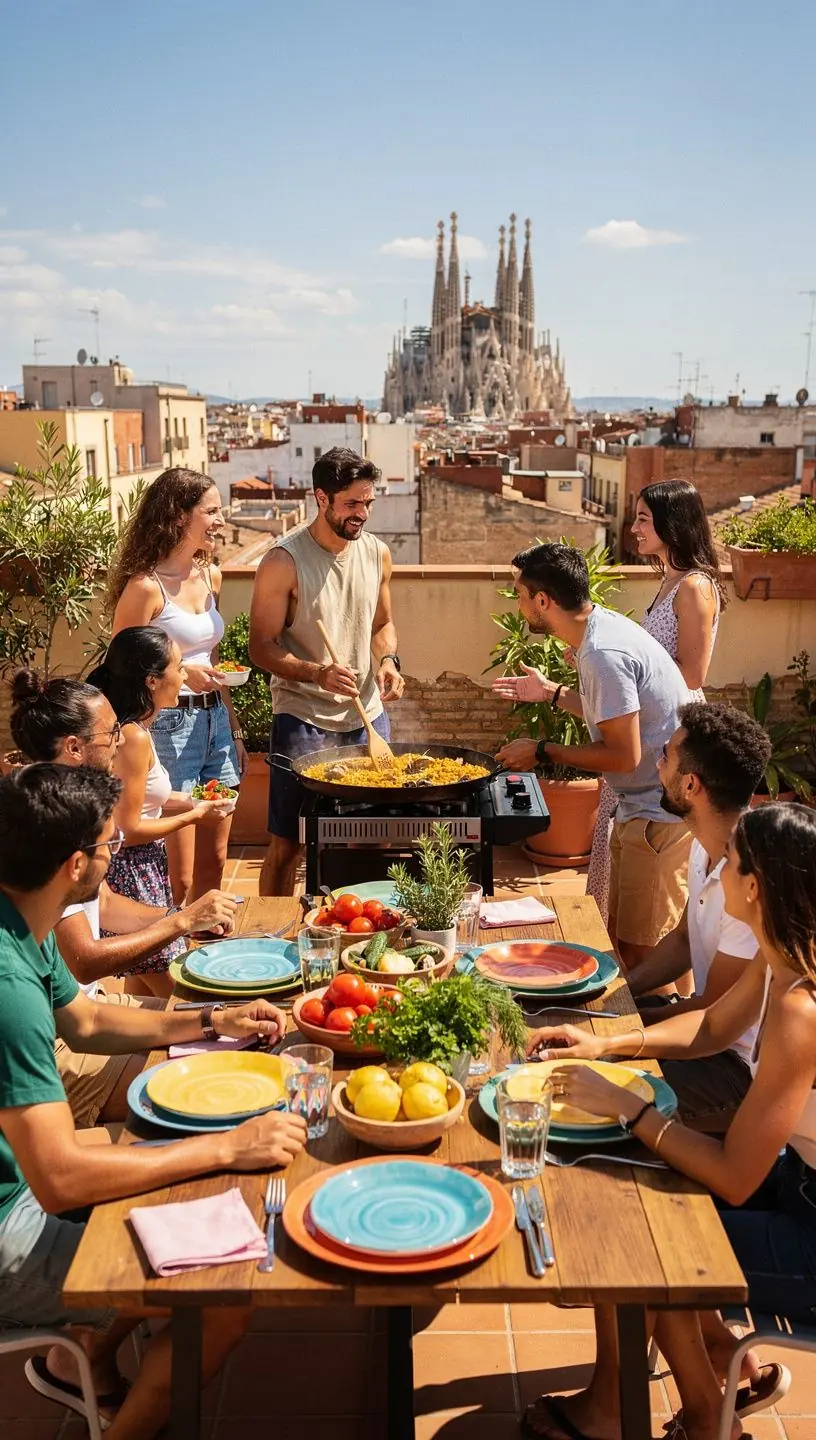 Técnicas de cocina locales en España exploradas.